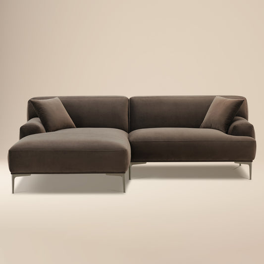 Mineta Left-Facing Sectional | Shadow Brown