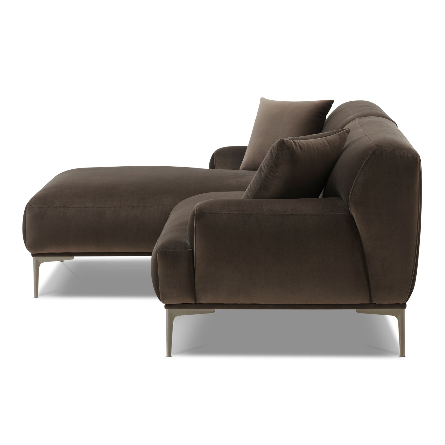 Mineta Left-Facing Sectional | Shadow Brown
