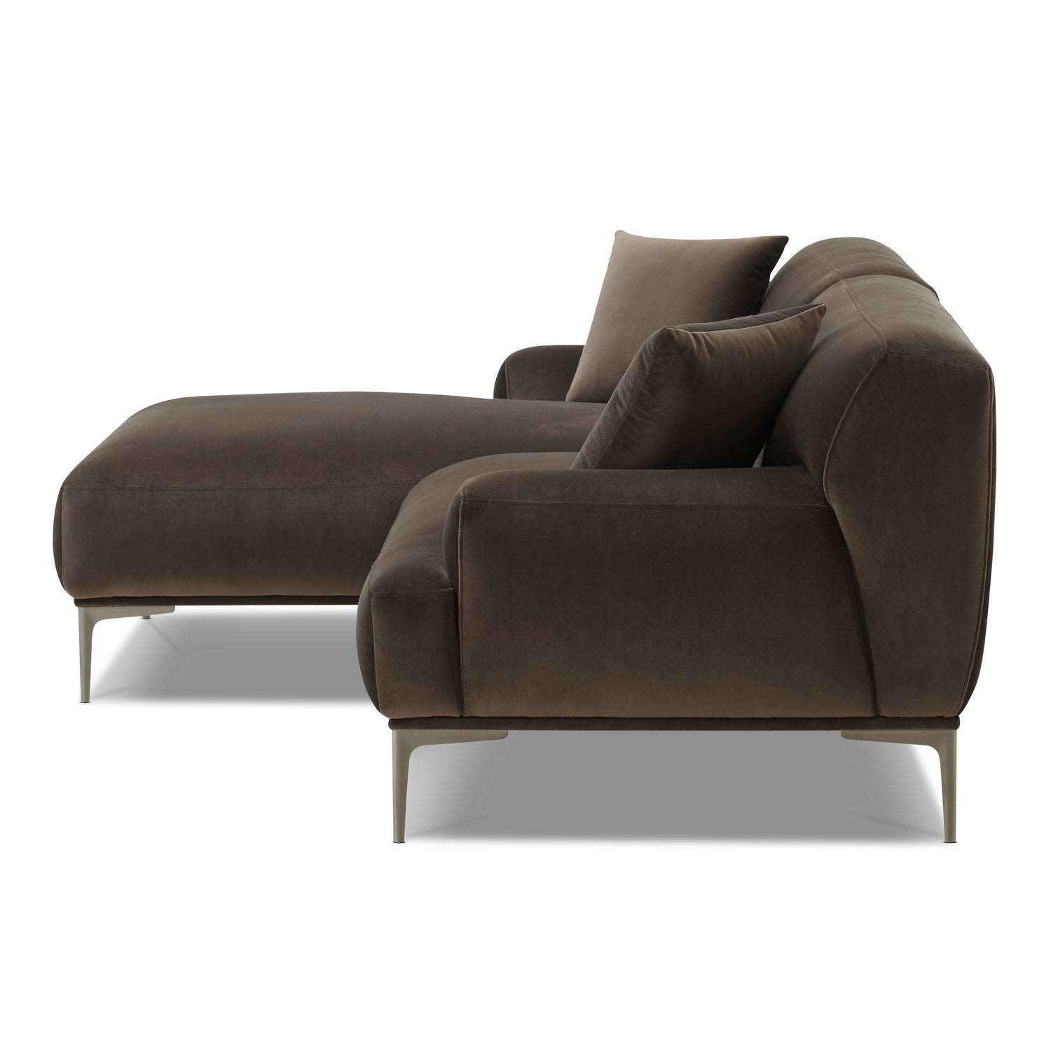Mineta Left-Facing Sectional | Shadow Brown 