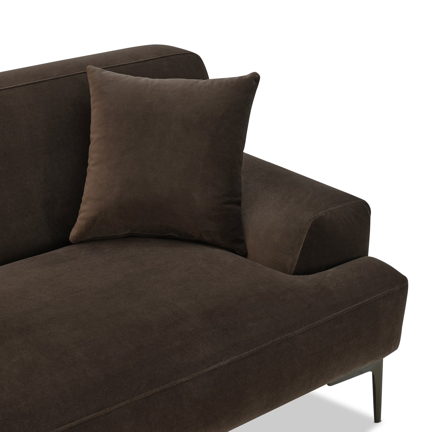 Mineta Left-Facing Sectional | Shadow Brown
