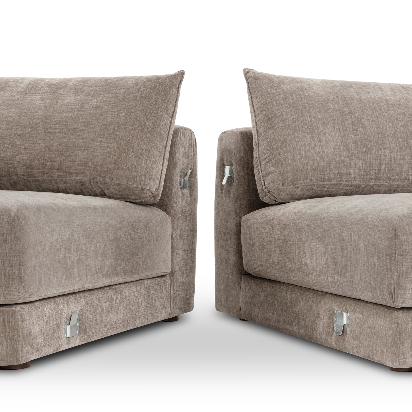 Marcel 150" Left-facing Cuddle Chaise Sectional | Taupe Brown