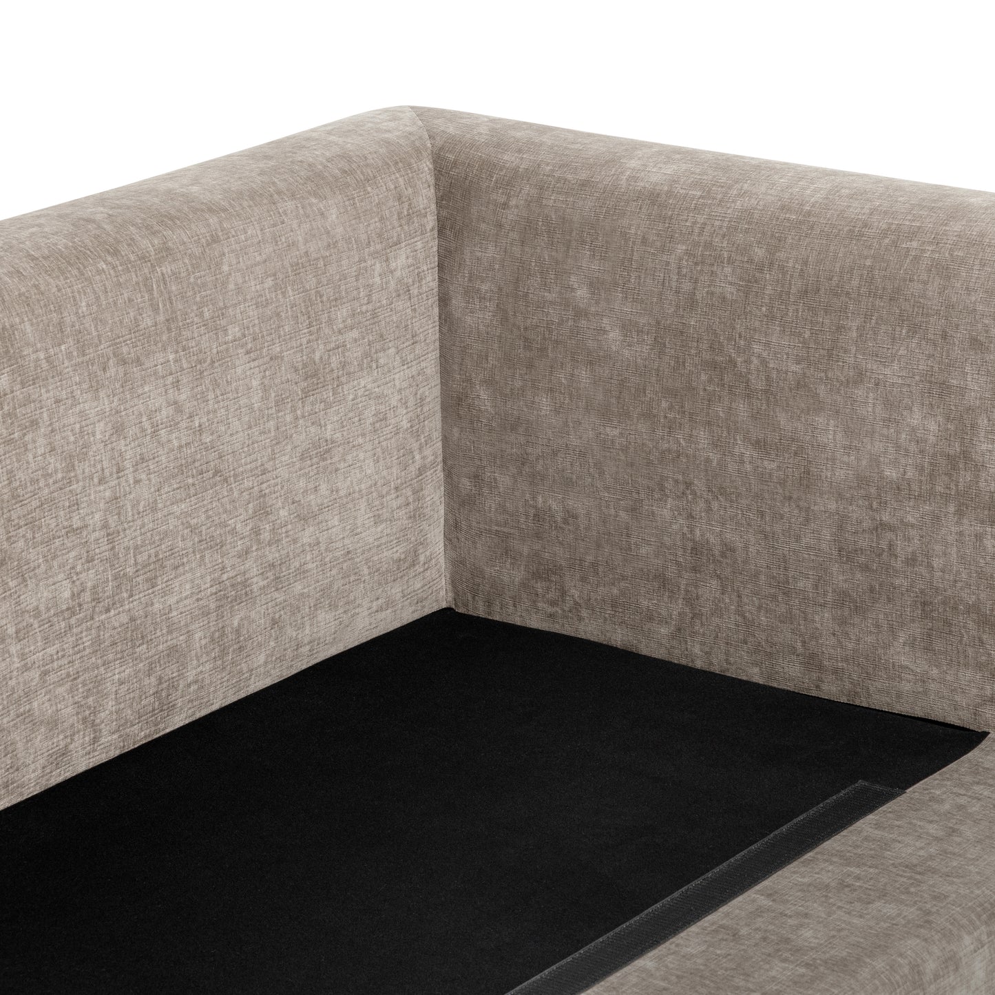 Marcel 150" Left-facing Cuddle Chaise Sectional | Taupe Brown