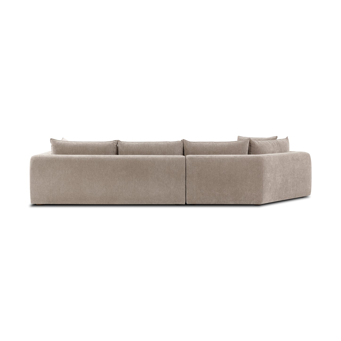 Marcel 150" Left-facing Cuddle Chaise Sectional | Taupe Brown