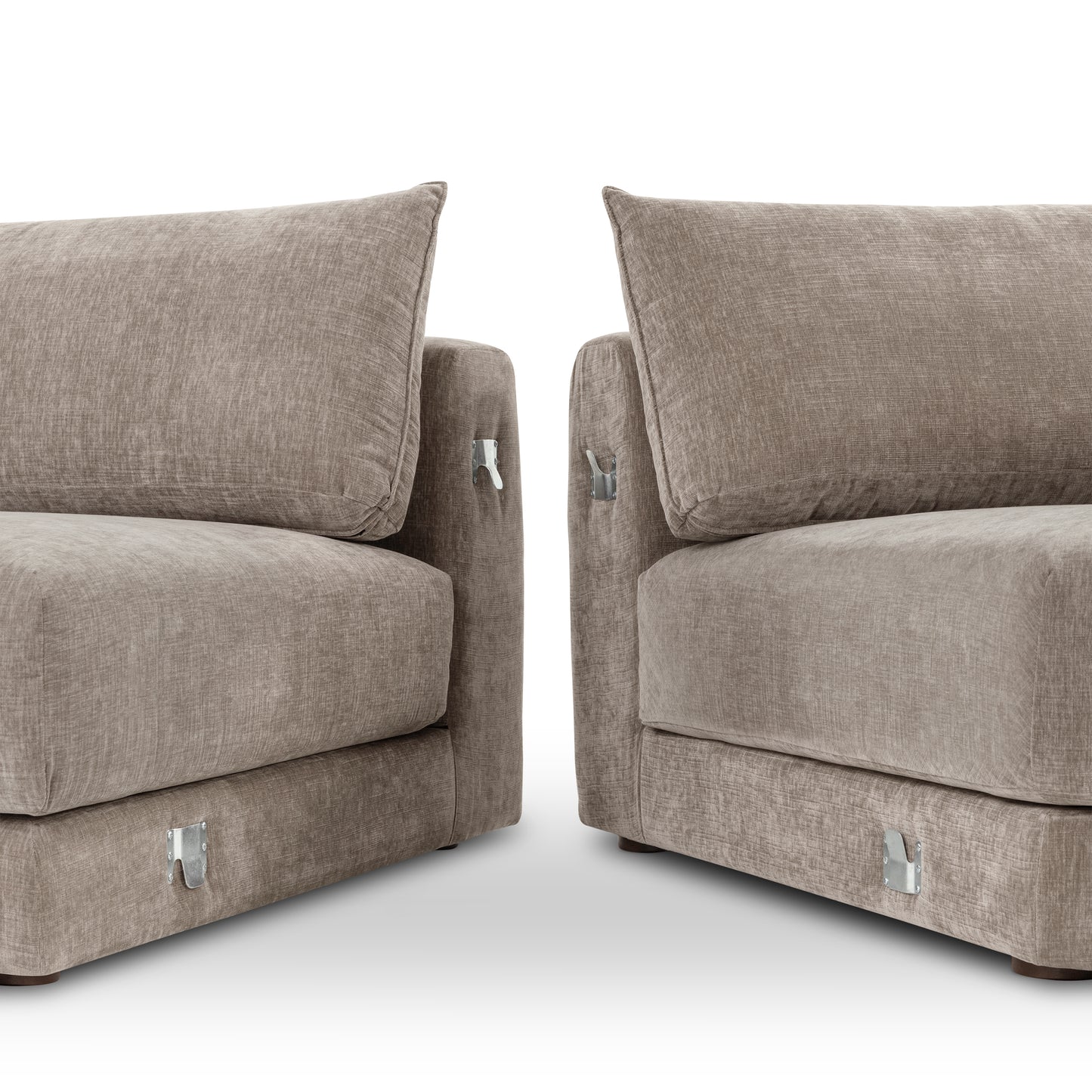 Marcel 150" Right-Facing Cuddle Chaise Sectional | Taupe Brown
