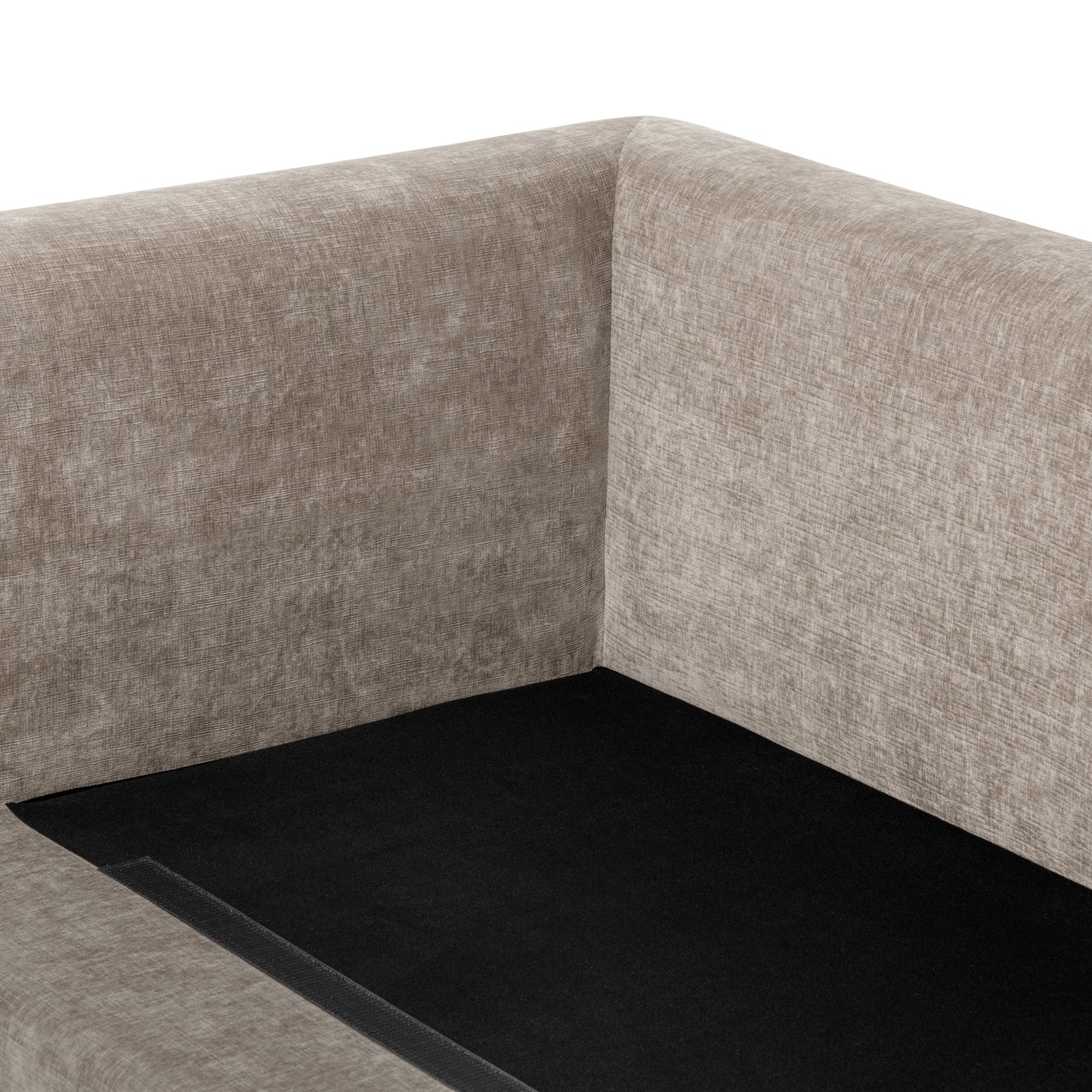 Marcel 150" Right-Facing Cuddle Chaise Sectional | Taupe Brown