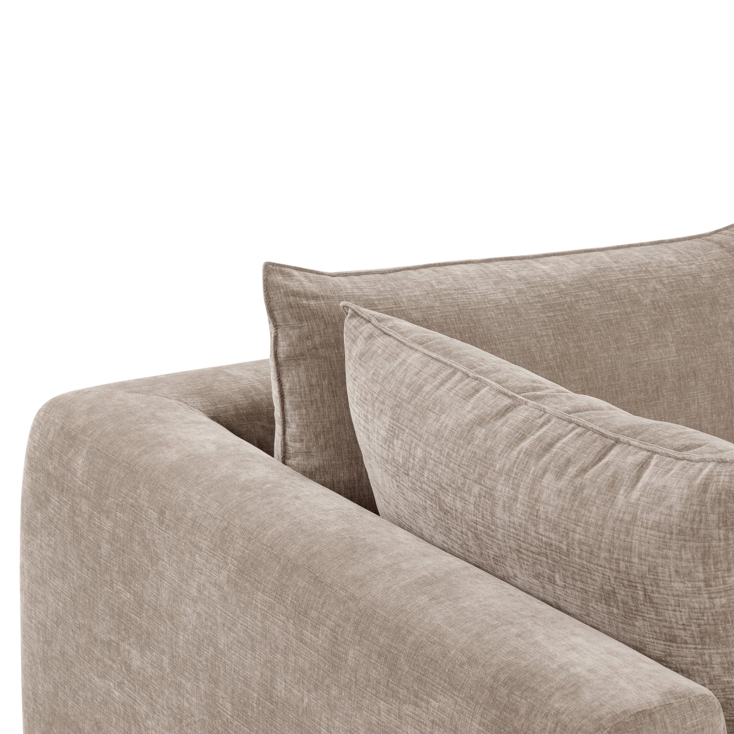 Marcel 150" Right-Facing Cuddle Chaise Sectional | Taupe Brown