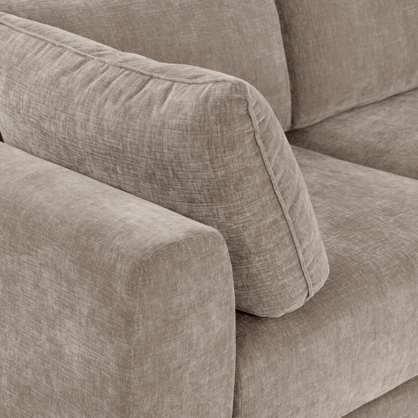 Marcel 150" Right-Facing Cuddle Chaise Sectional | Taupe Brown