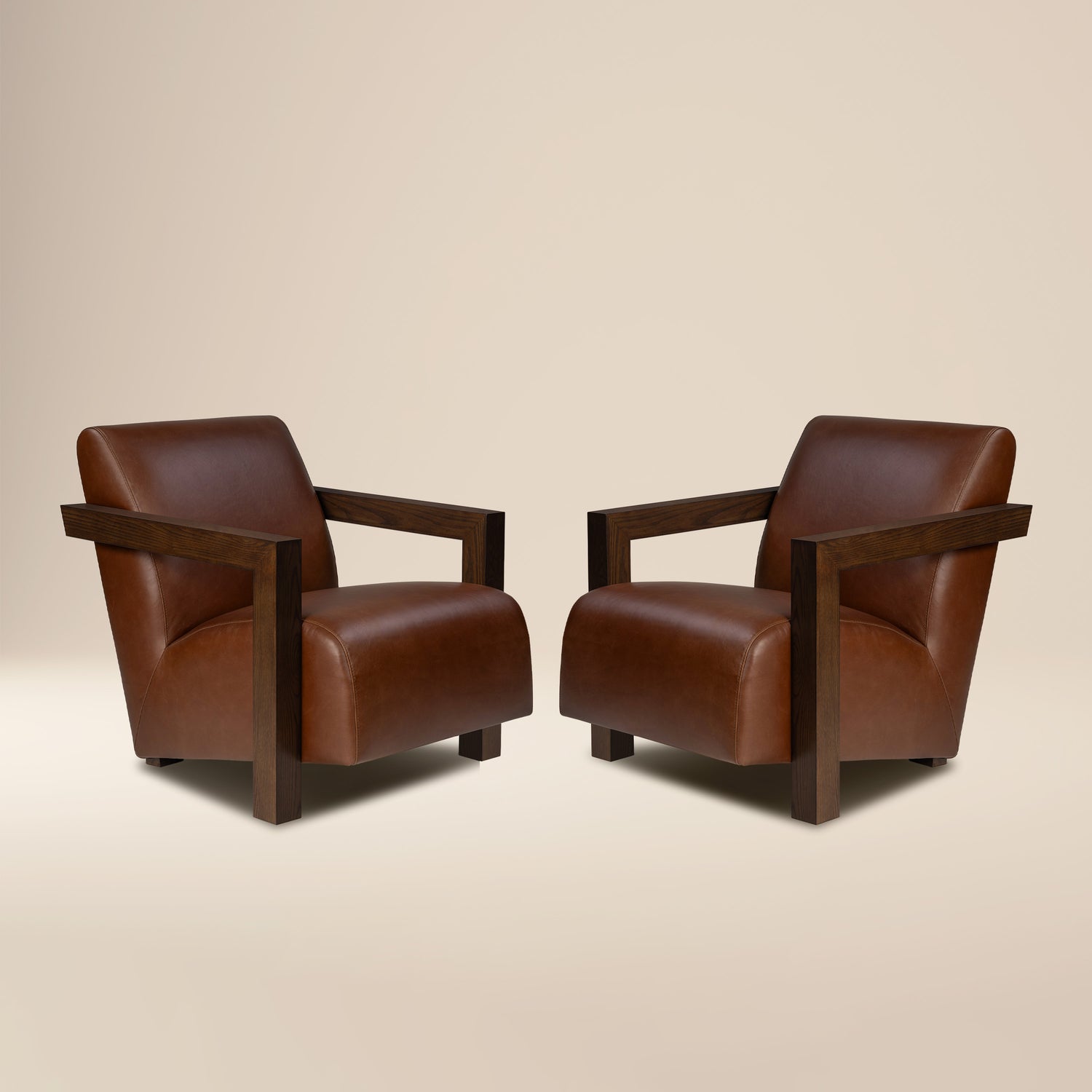 Giza Lounge Chair 2.0 | Oscuro Brown | Set of 2 