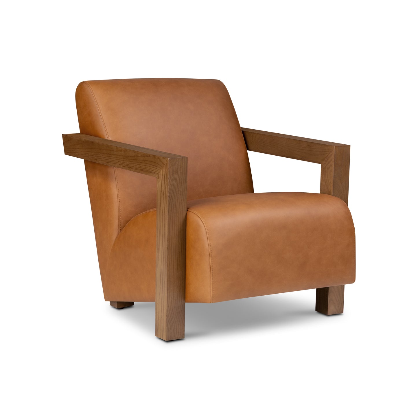 Giza Leather Lounge Chair 2.0 | Cognac Tan | Set of 2