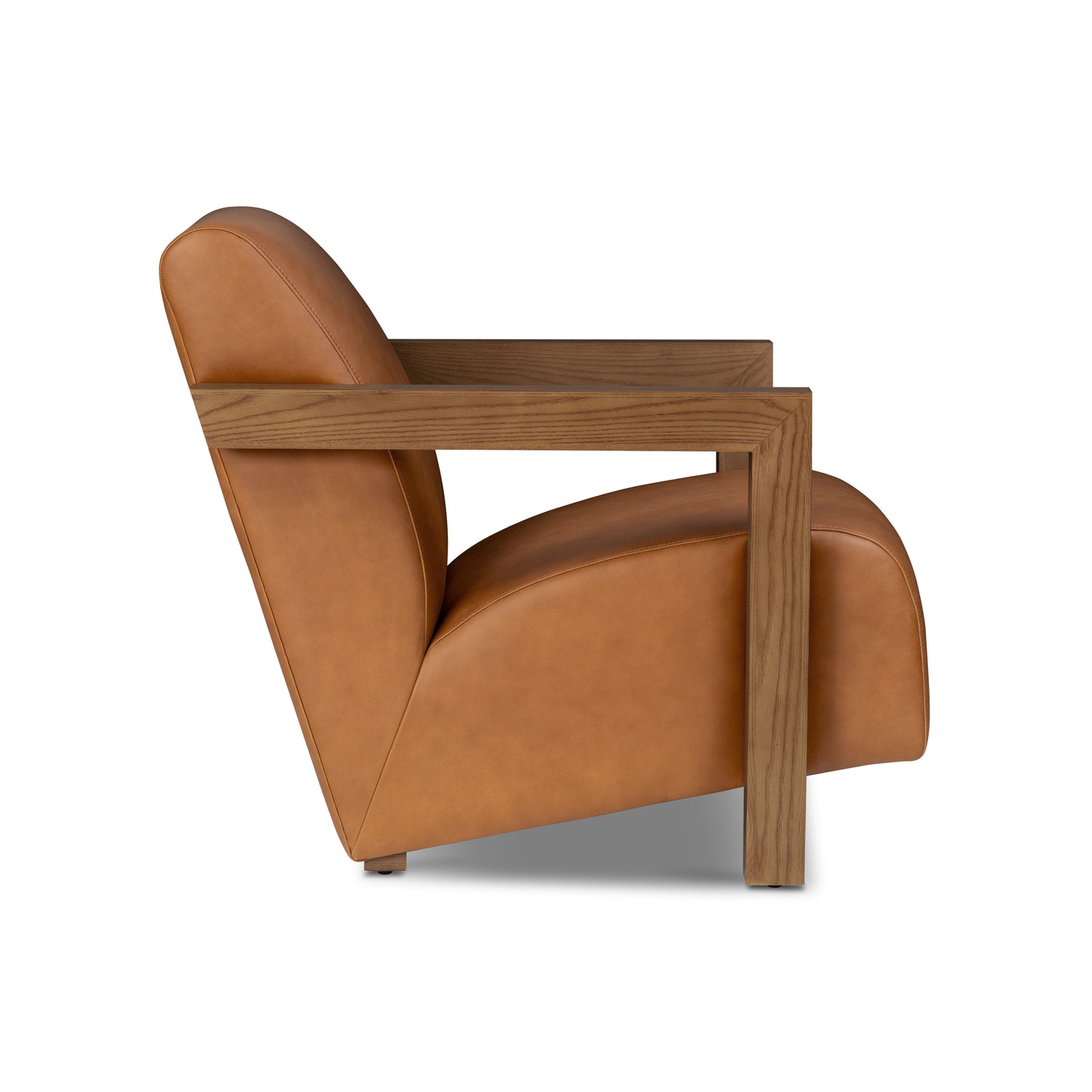 Giza Leather Lounge Chair 2.0 | Cognac Tan | Set of 2 