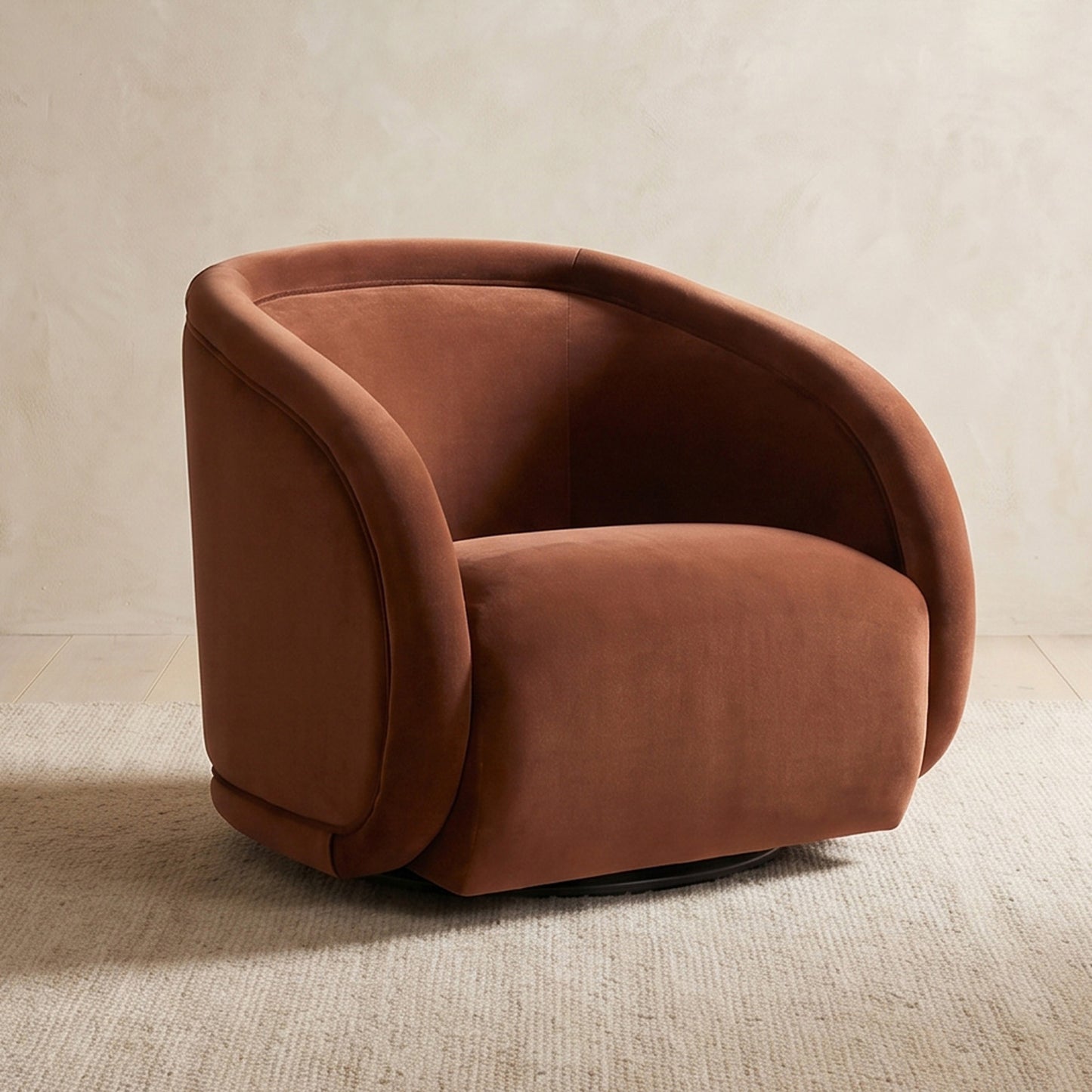 Telse Swivel Chair | Shadow Rust
