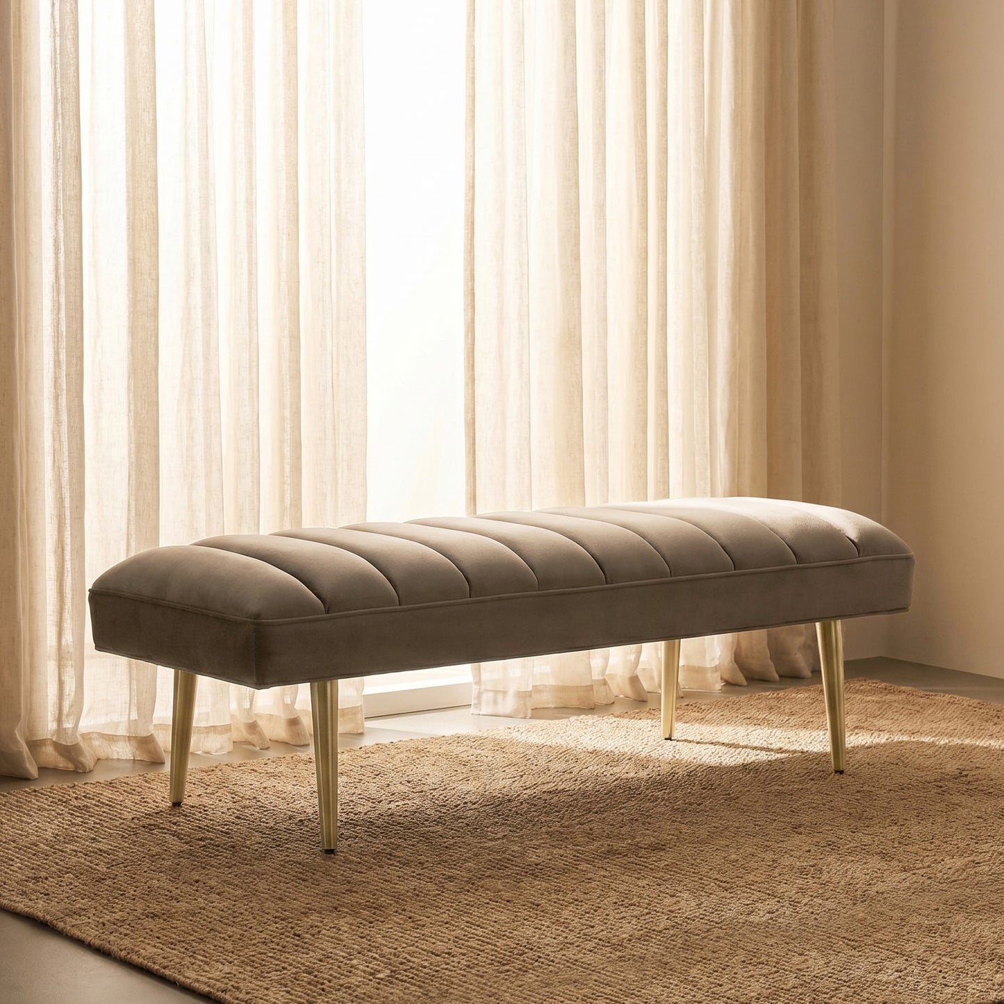 Lorna 52.5" Bench | Serene Brown
