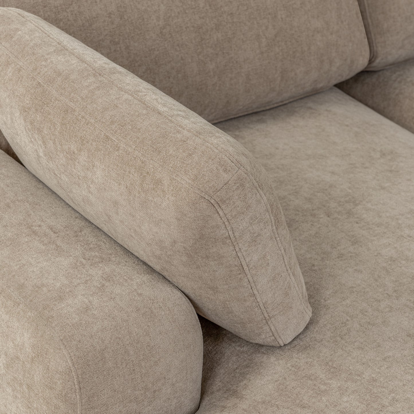 Malaga 88.5" Double Chaise Sectional | Drift Brown