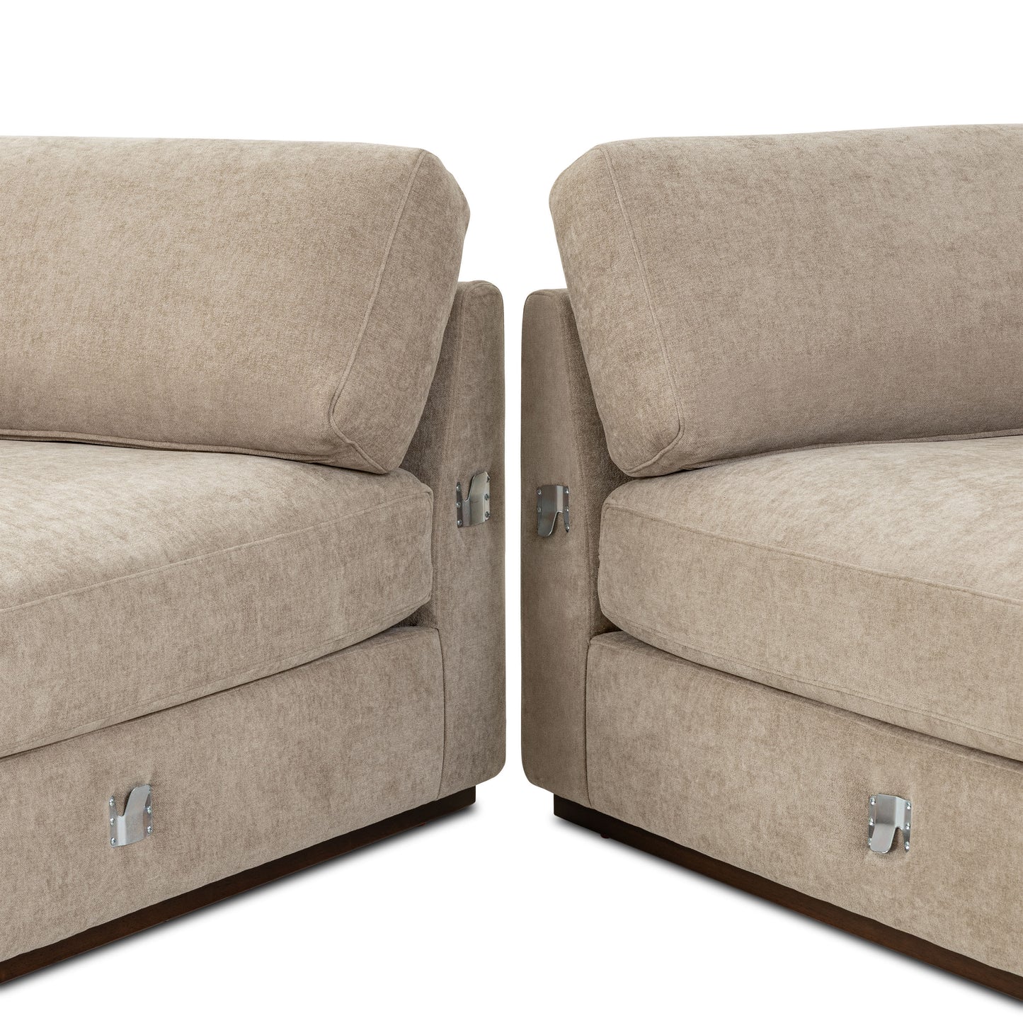 Malaga 88.5" Double Chaise Sectional | Drift Brown