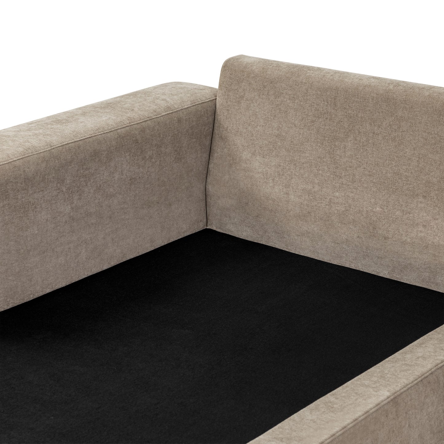 Malaga 88.5" Double Chaise Sectional | Drift Brown
