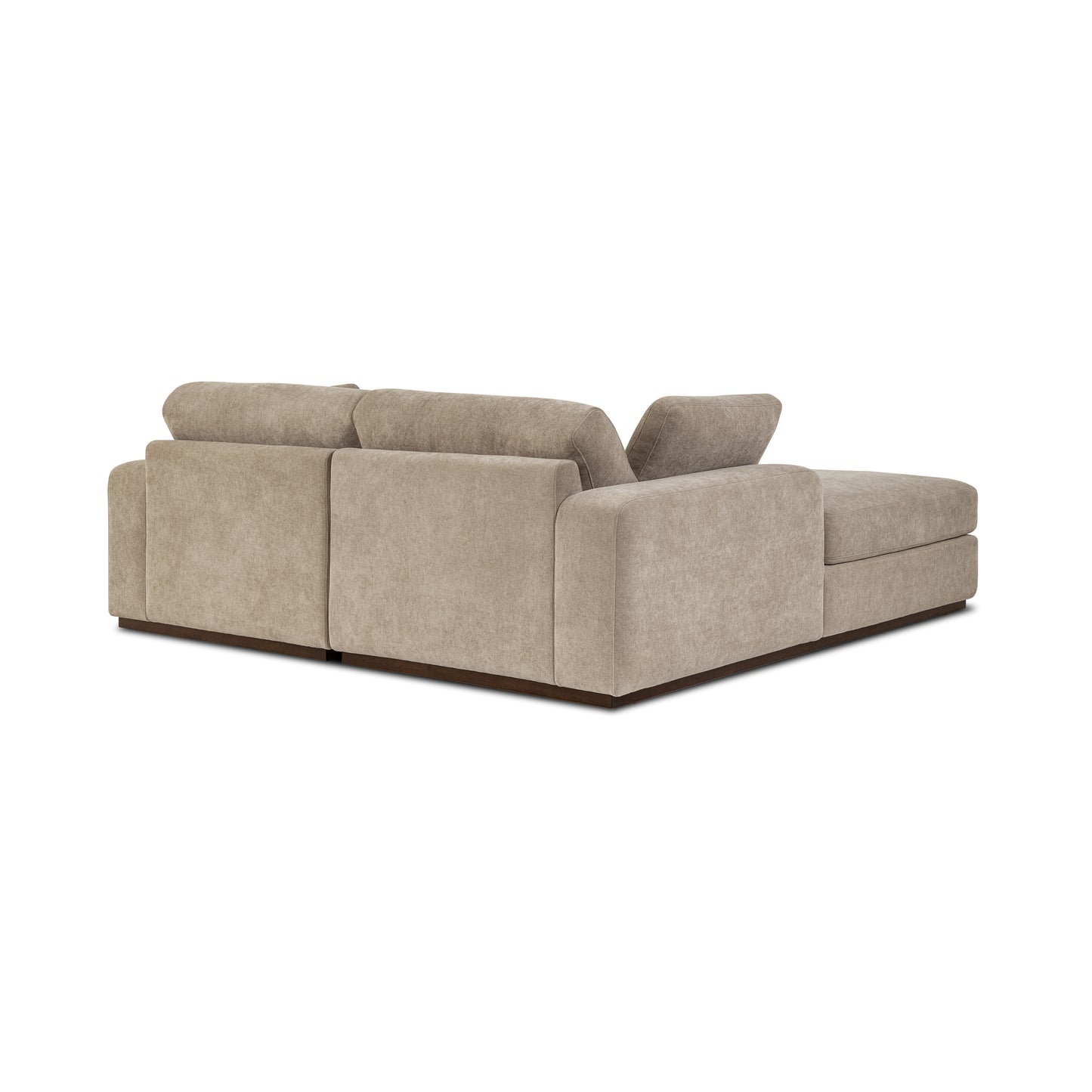 Malaga 88.5" Double Chaise Sectional | Drift Brown