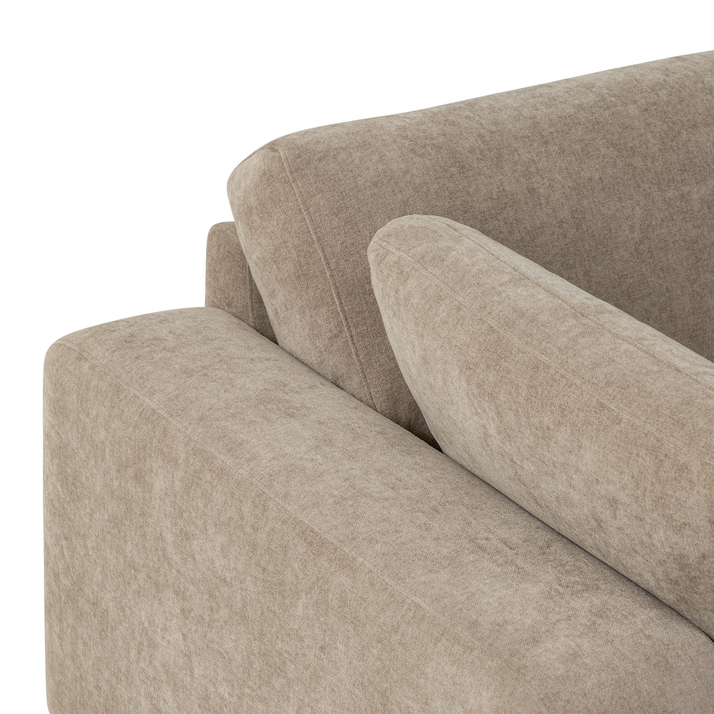 Malaga 88.5" Double Chaise Sectional | Drift Brown