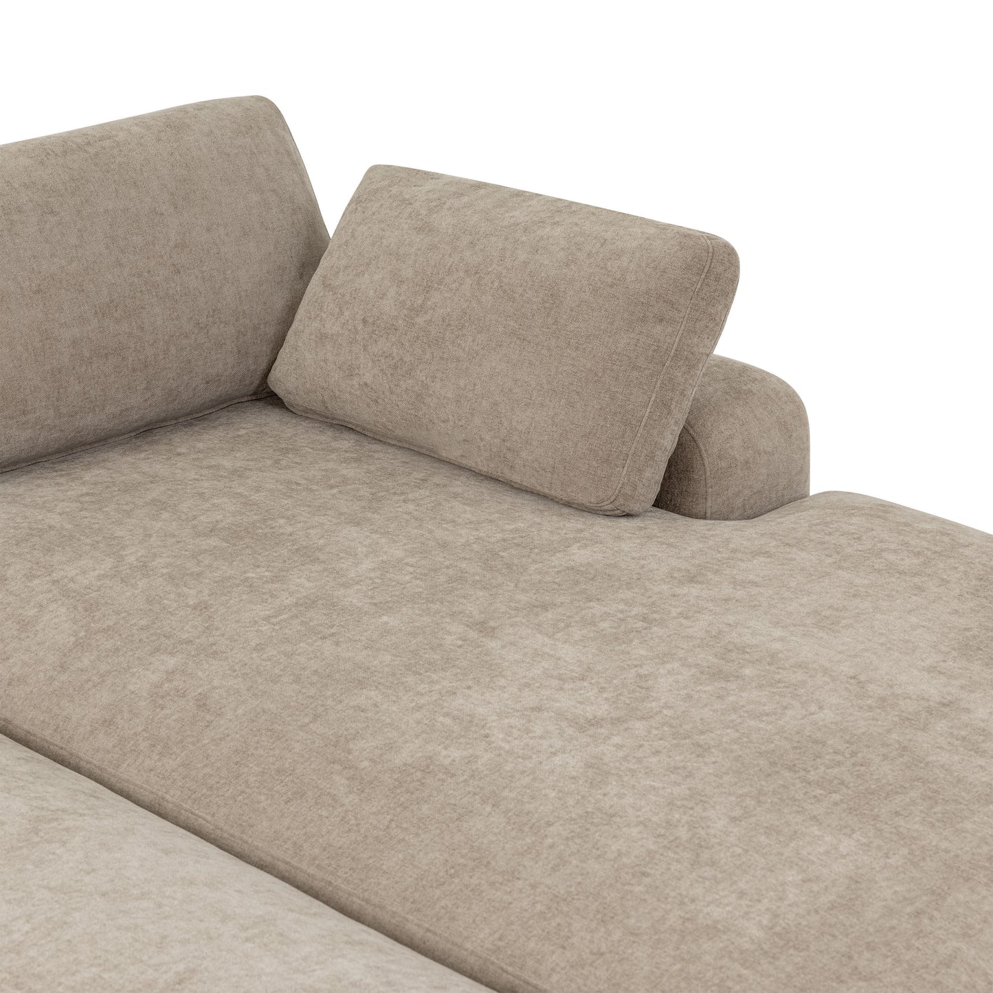 Malaga 88.5" Double Chaise Sectional | Drift Brown