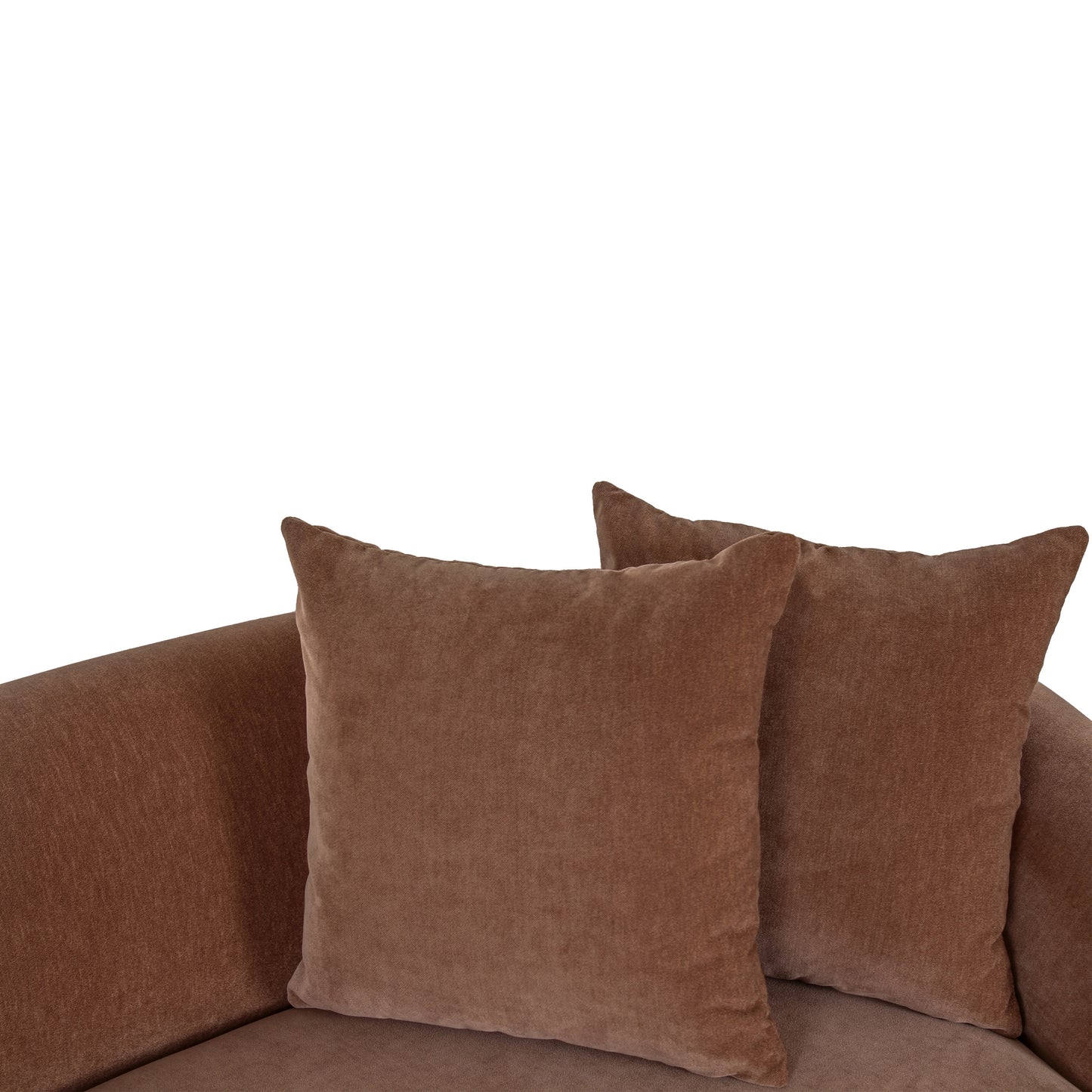 Emile 131" Curved Sofa | Hearth Brown