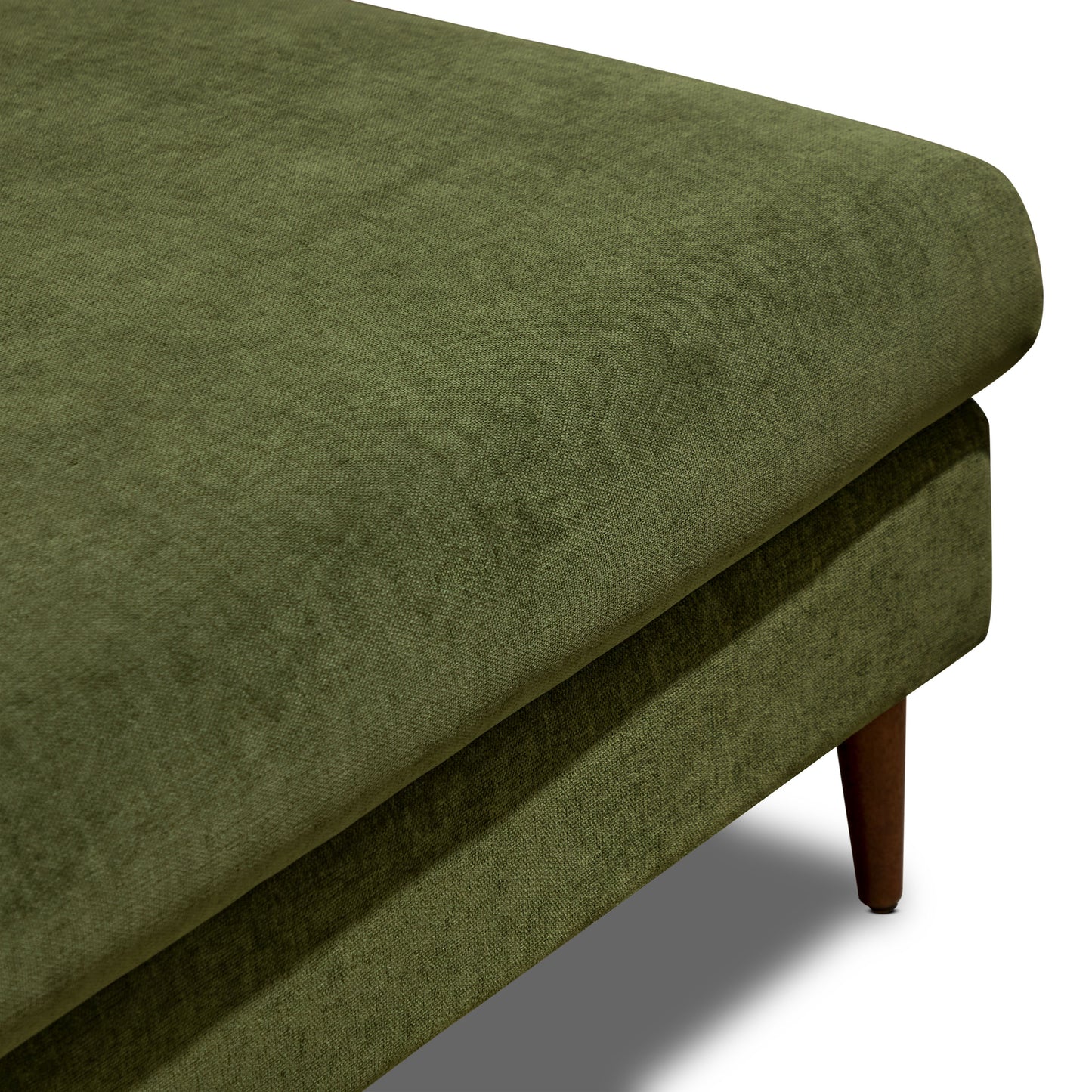 Lucerne Double Chaise Sectional (96") | Distressed Green Velvet
