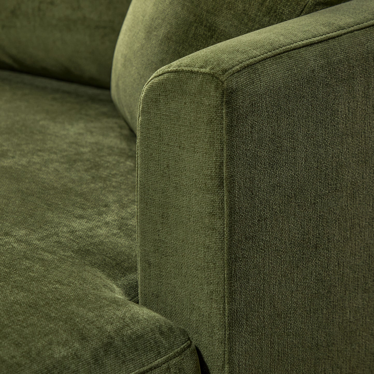 Lucerne Double Chaise Sectional (96") | Distressed Green Velvet