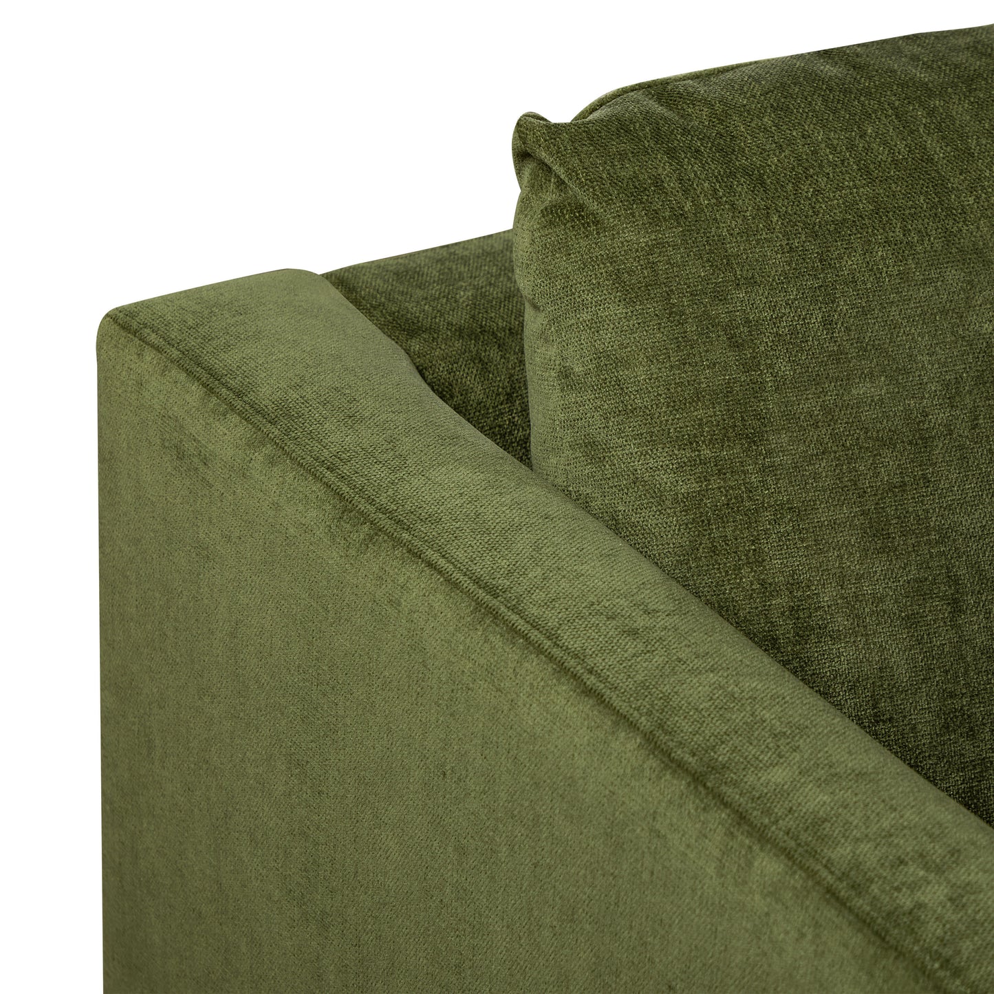 Lucerne Double Chaise Sectional (96") | Distressed Green Velvet