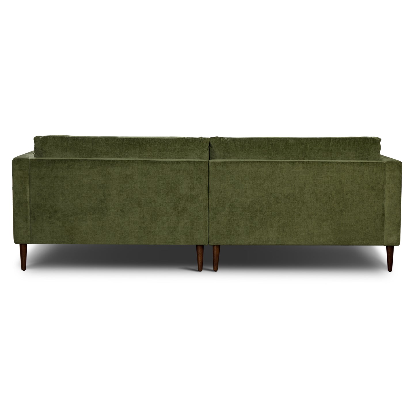 Lucerne Double Chaise Sectional (96") | Distressed Green Velvet