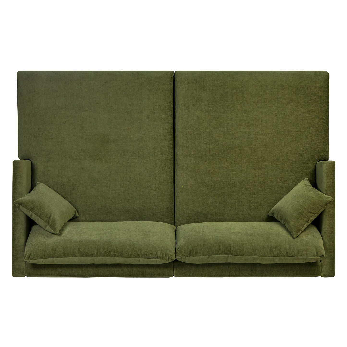 Lucerne Double Chaise Sectional (96") | Distressed Green Velvet