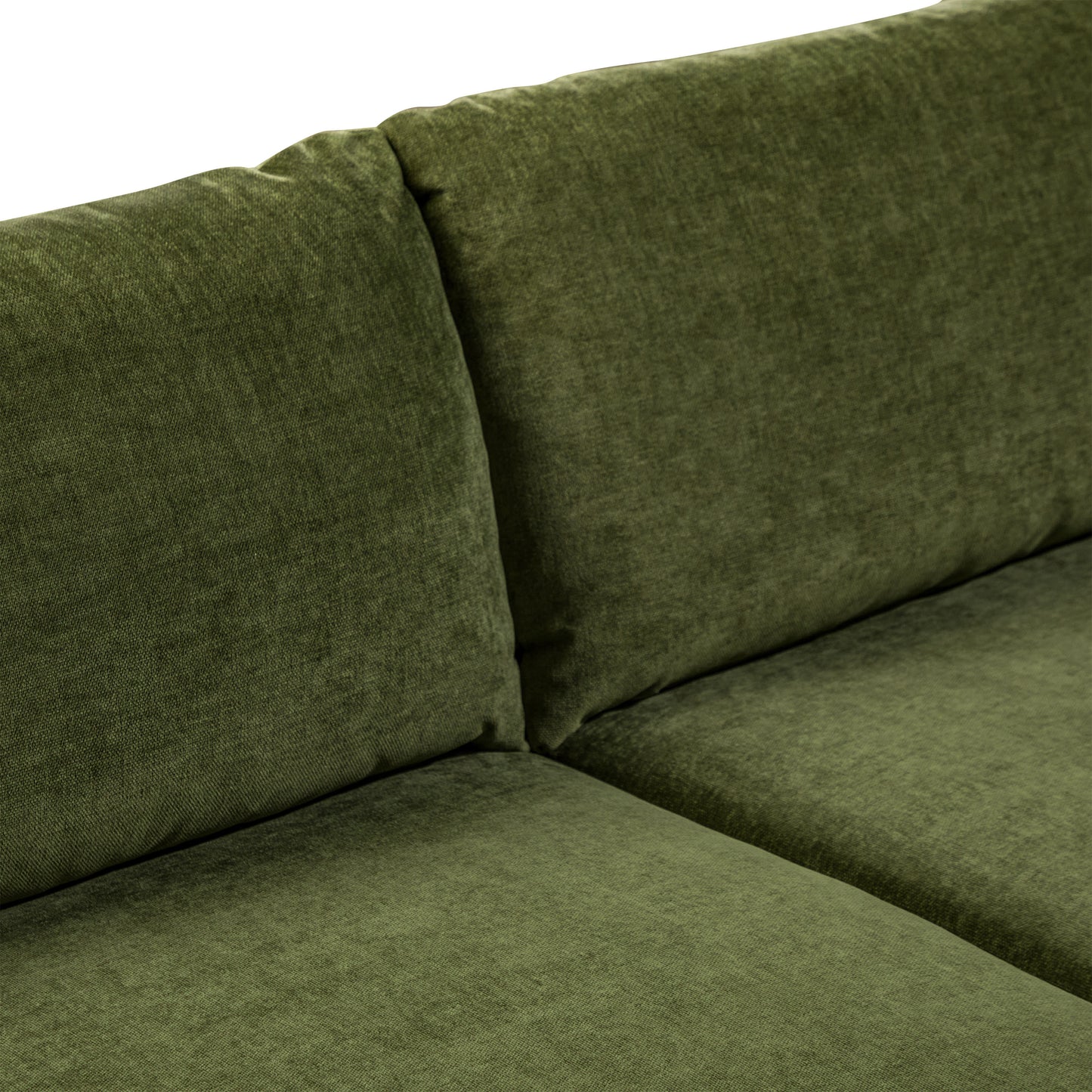 Lucerne Double Chaise Sectional (96") | Distressed Green Velvet