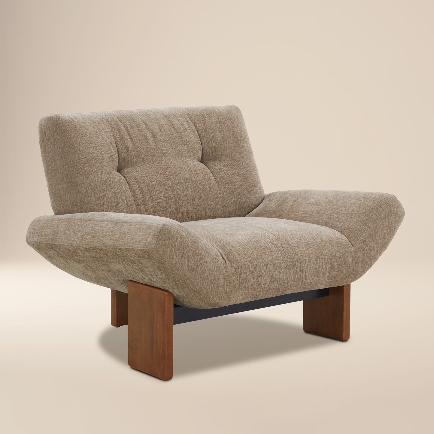 Arvo Lounge Chair | Linen Brown