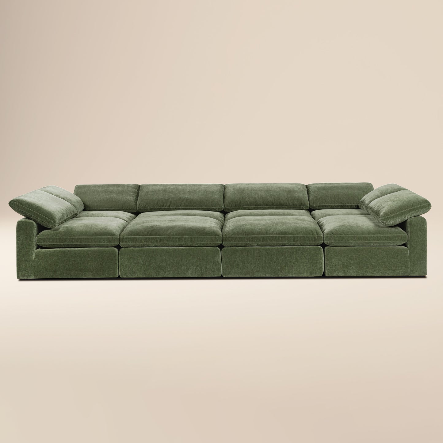 8-Seat Aspen Modular Master Pit-Sectional | Sagano Green