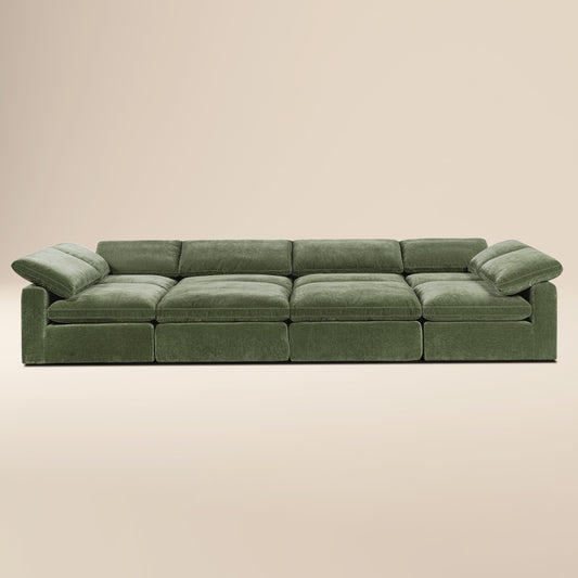 8-Seat Aspen Modular Master Pit-Sectional | Sagano Green