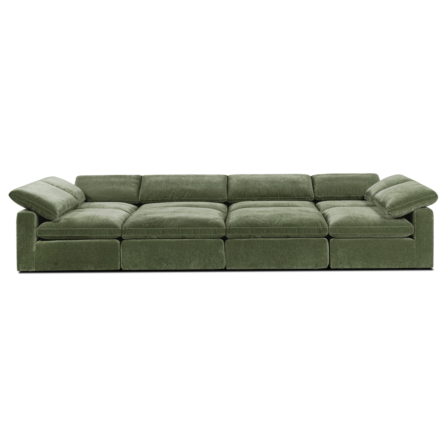 8-Seat Aspen Modular Master Pit-Sectional | Sagano Green