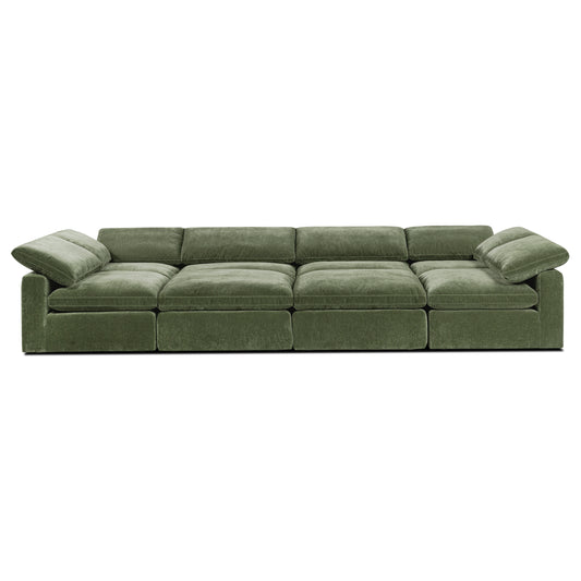 8-Seat Aspen Modular Master Pit-Sectional | Sagano Green