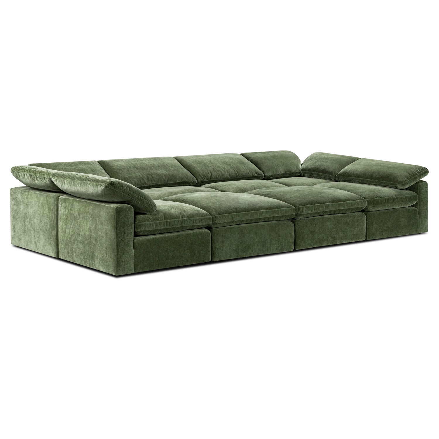 8-Seat Aspen Modular Master Pit-Sectional | Sagano Green 