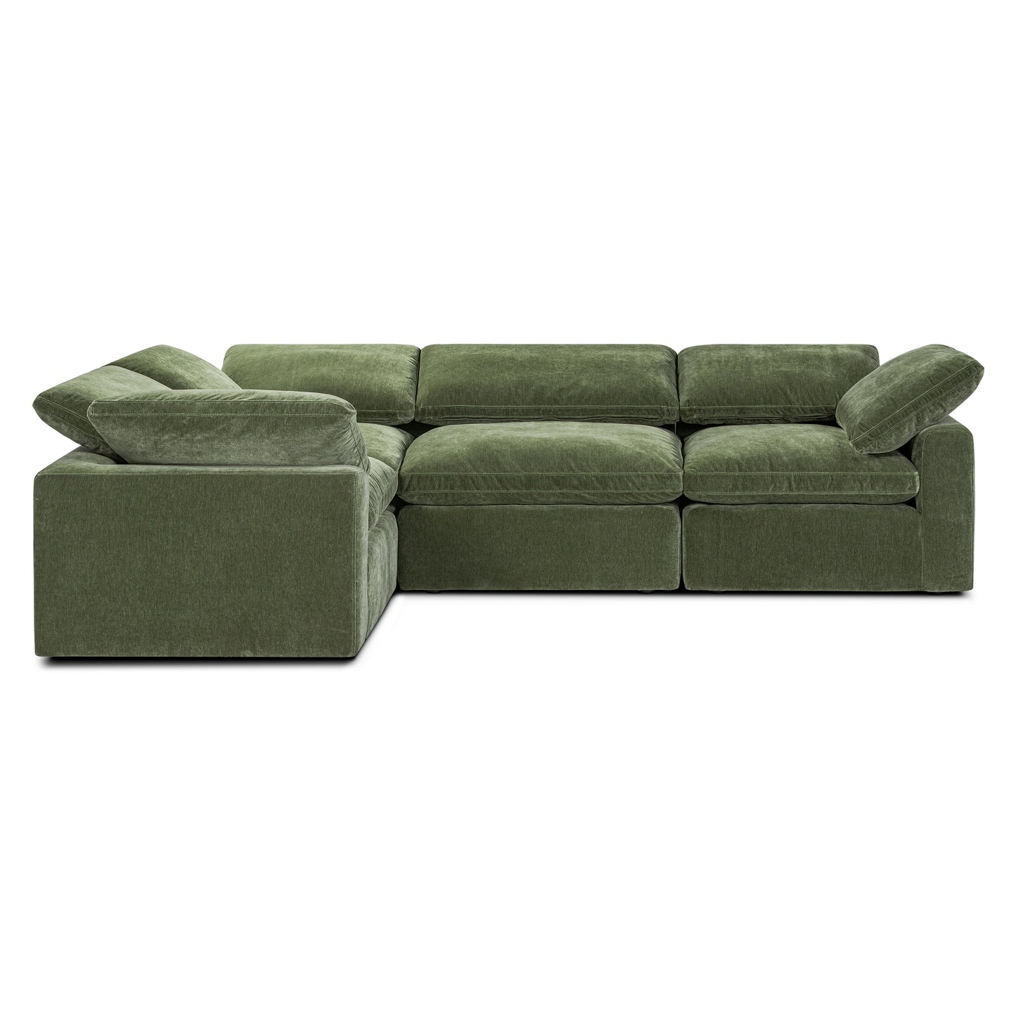 4-Seat Aspen Modular Sectional | Sagano Green