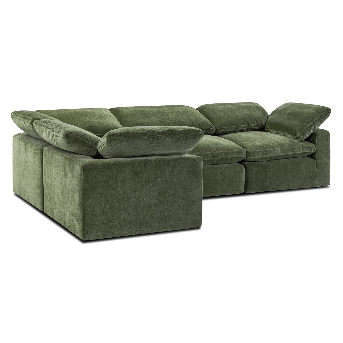 4-Seat Aspen Modular Sectional | Sagano Green