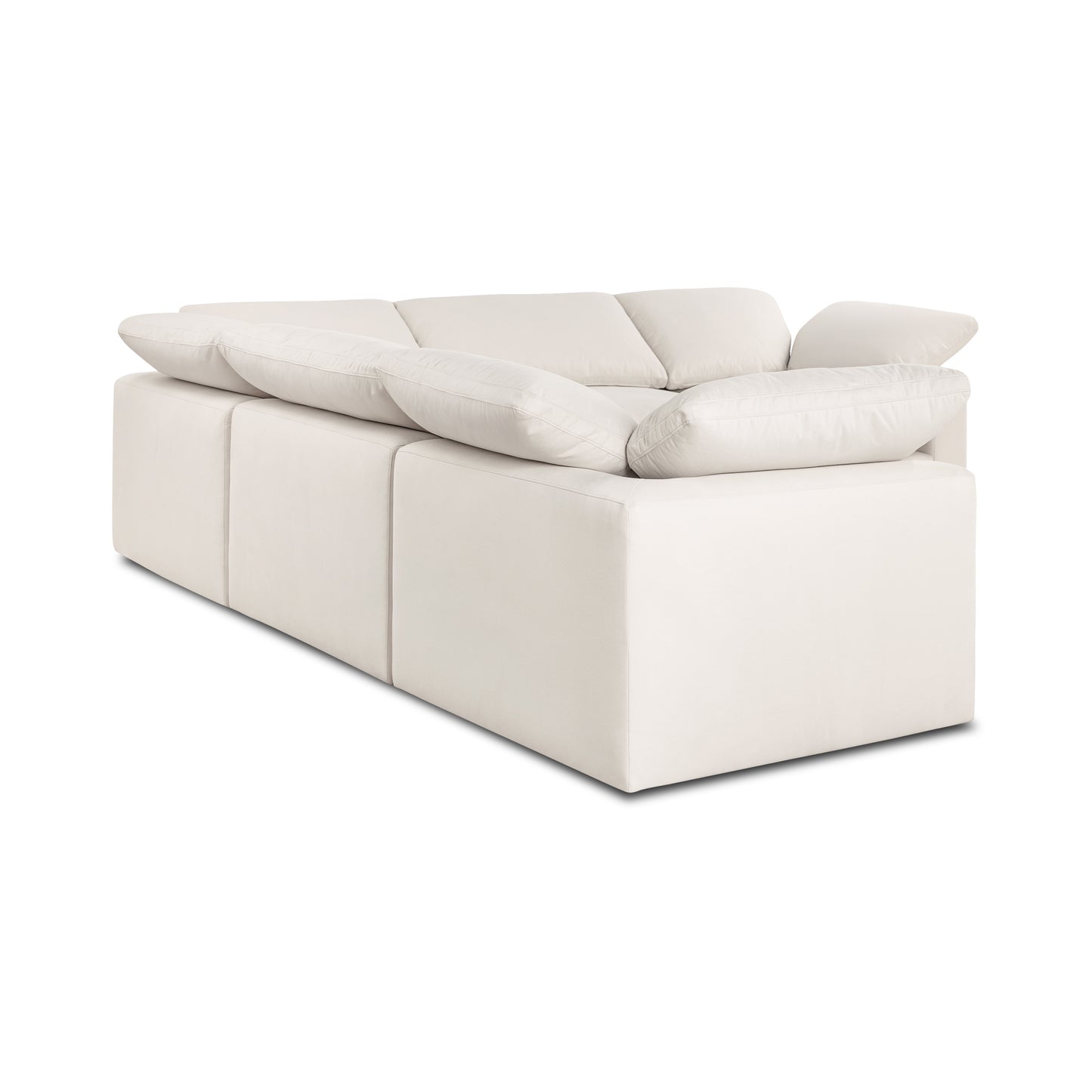Aspen 118" Modular 5-Piece L-Shaped Corner Sectional | Linen White