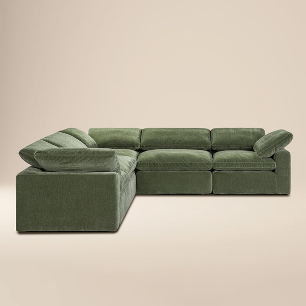 5-Seat Aspen Modular Corner-Sectional | Sagano Green