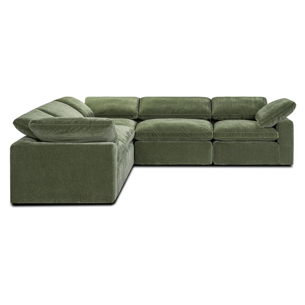 5-Seat Aspen Modular Corner-Sectional | Sagano Green
