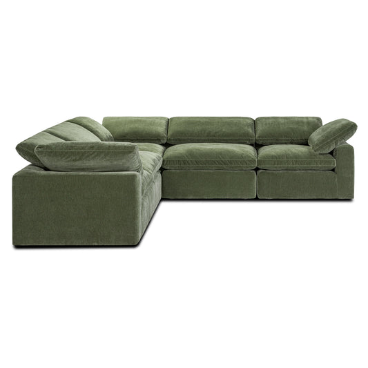 5-Seat Aspen Modular Corner-Sectional | Sagano Green