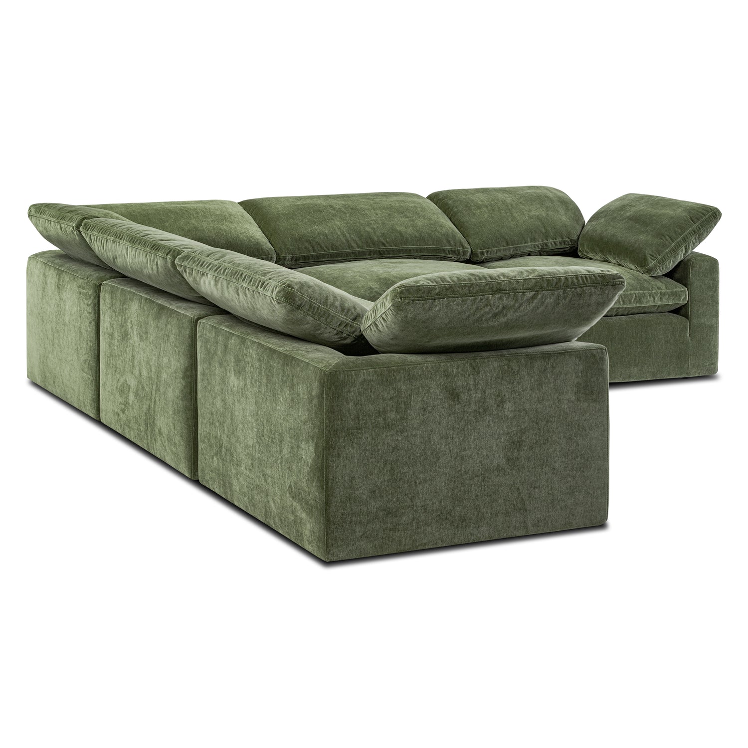 5-Seat Aspen Modular Corner-Sectional | Sagano Green 