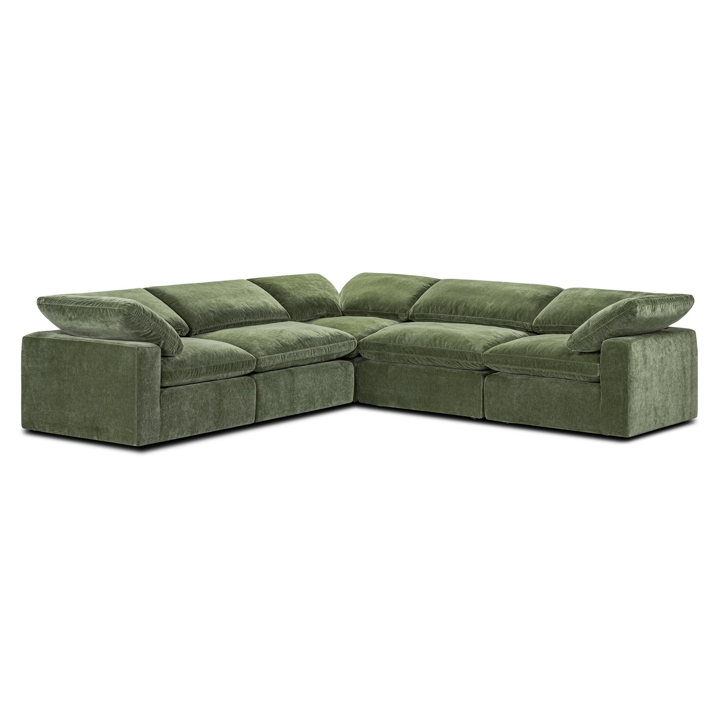 5-Seat Aspen Modular Corner-Sectional | Sagano Green