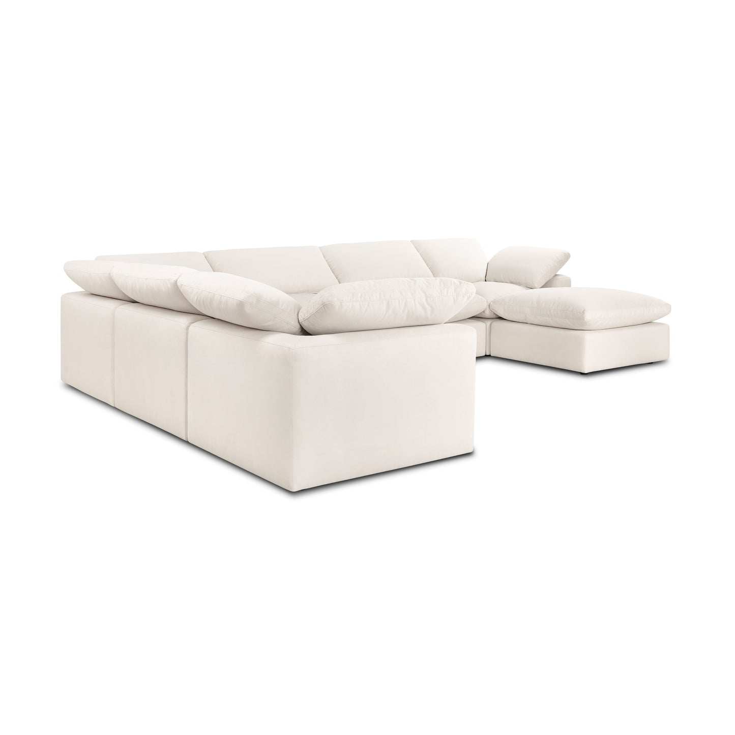 Aspen 157" Modular 7-Piece L-Shaped Sectional with Chaise | Linen White