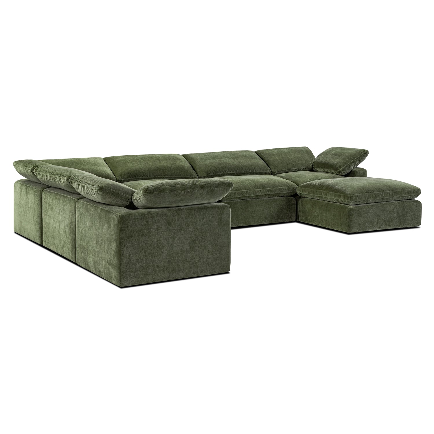 7-Seat Aspen Modular Sectional | Sagano Green 