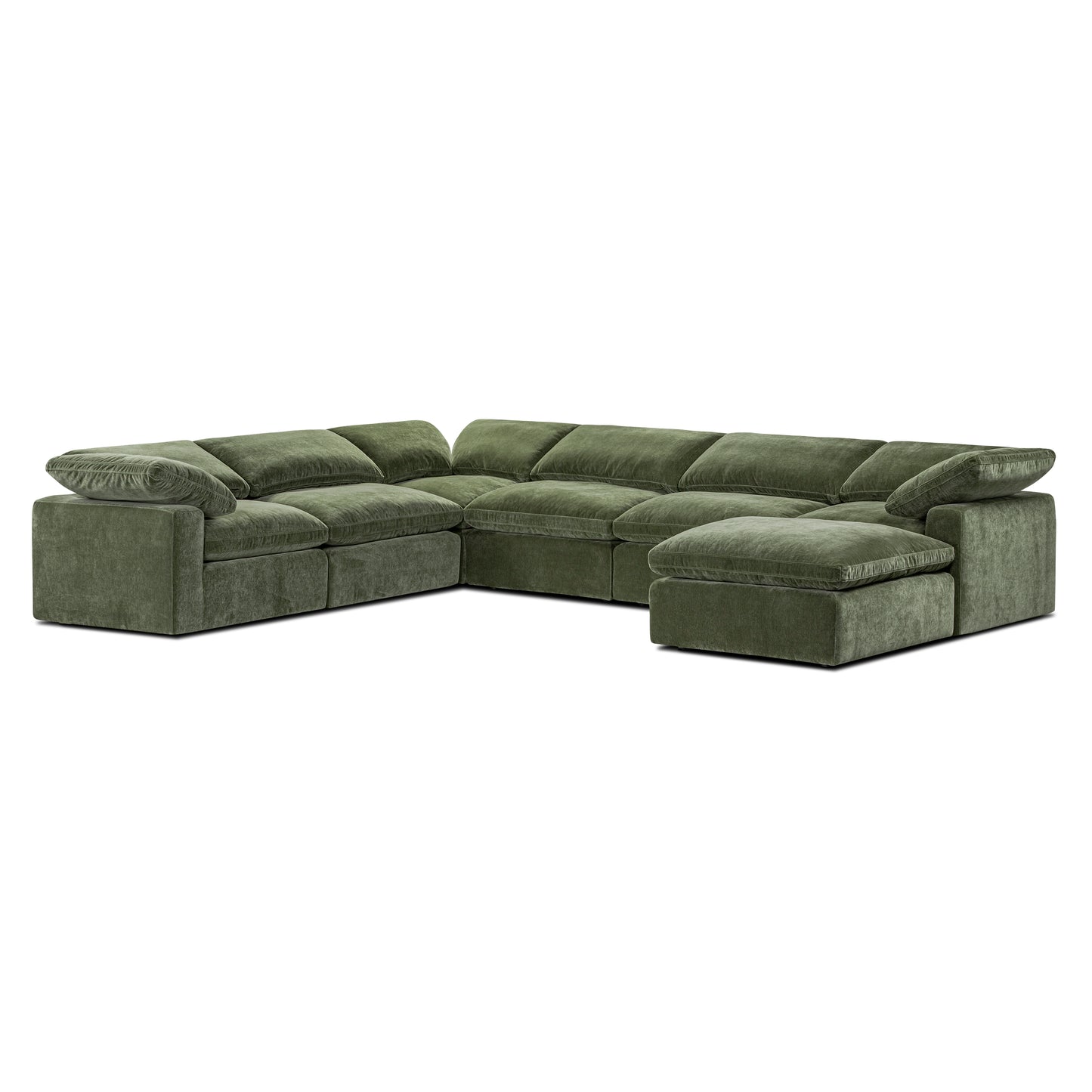 7-Seat Aspen Modular Sectional | Sagano Green