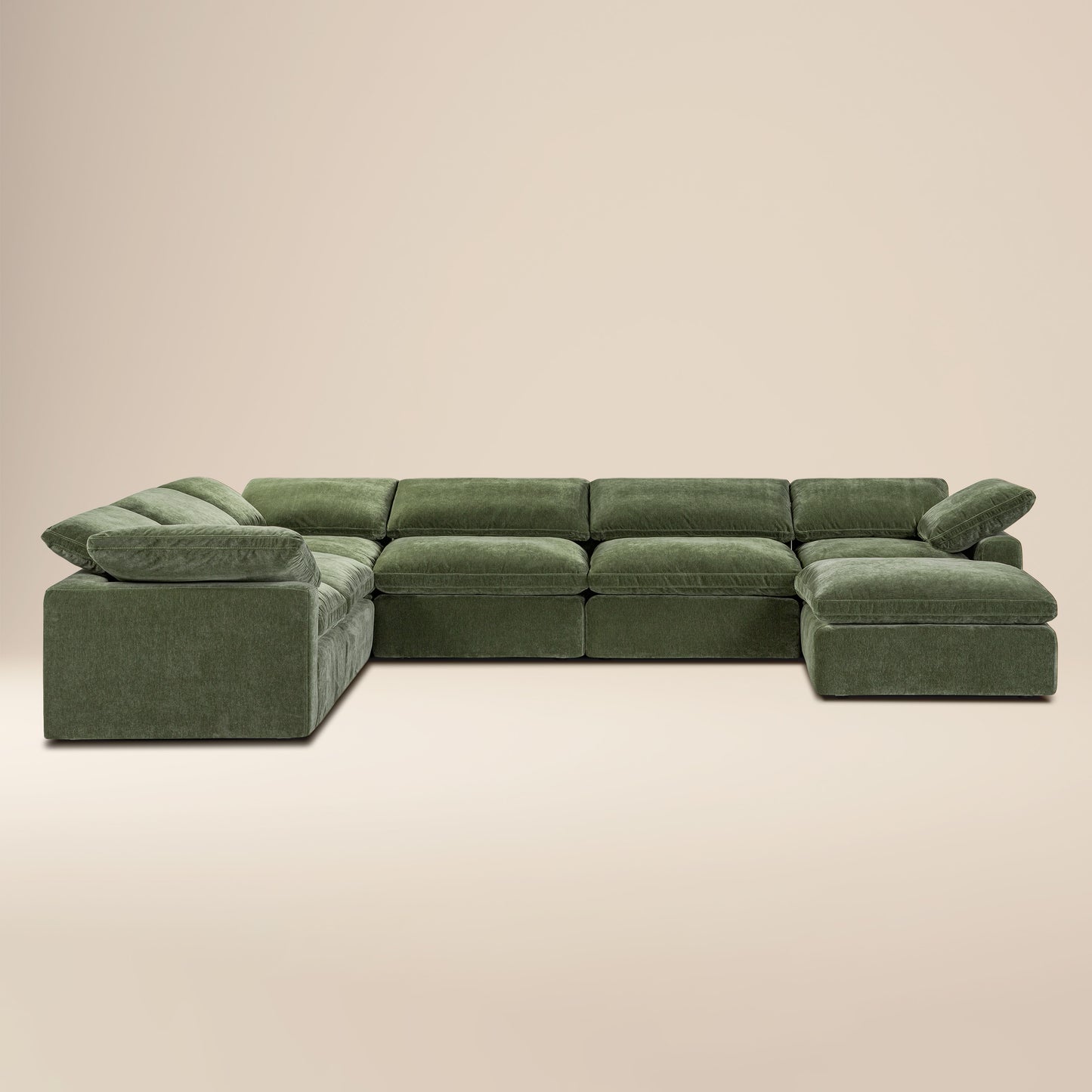 7-Seat Aspen Modular Sectional | Sagano Green