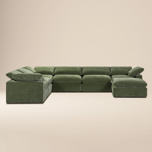 7-Seat Aspen Modular Sectional | Sagano Green