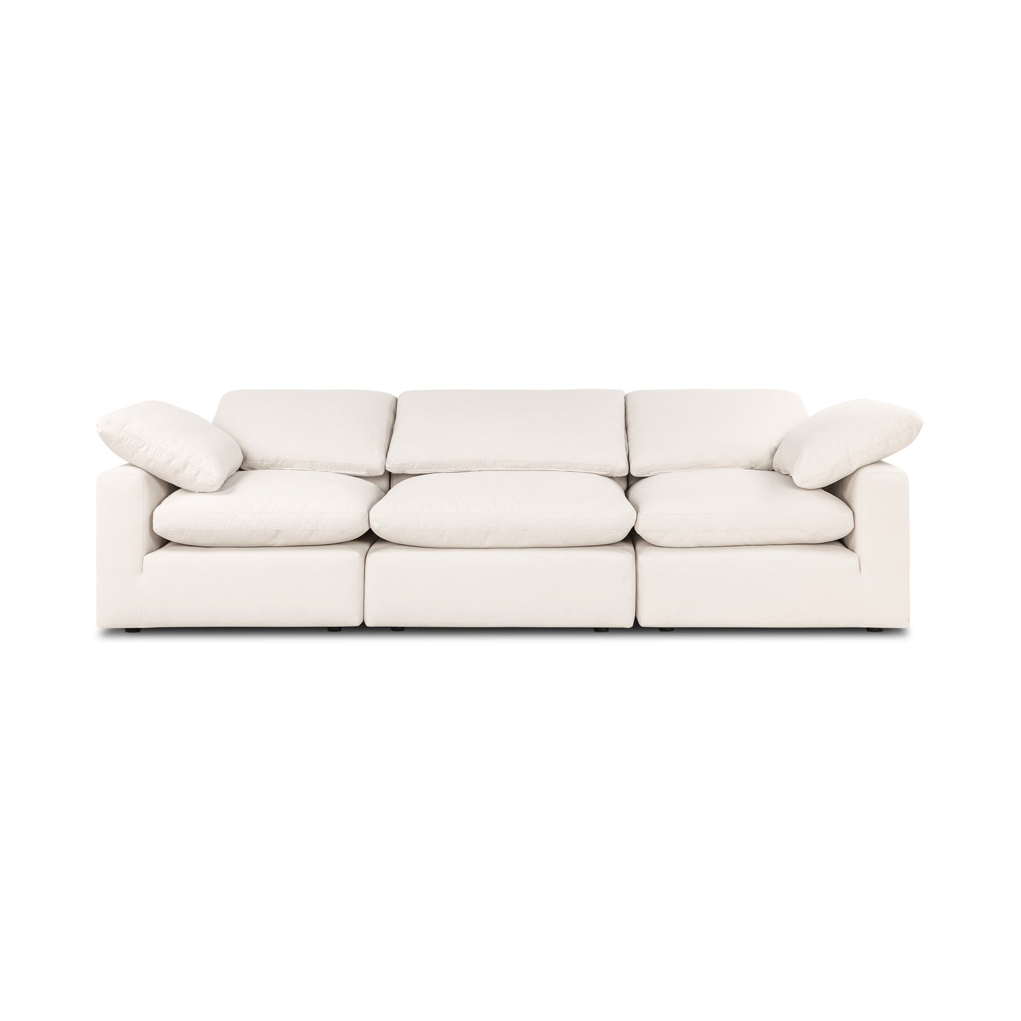 Aspen 118" Modular 3-Piece Sofa | Linen White