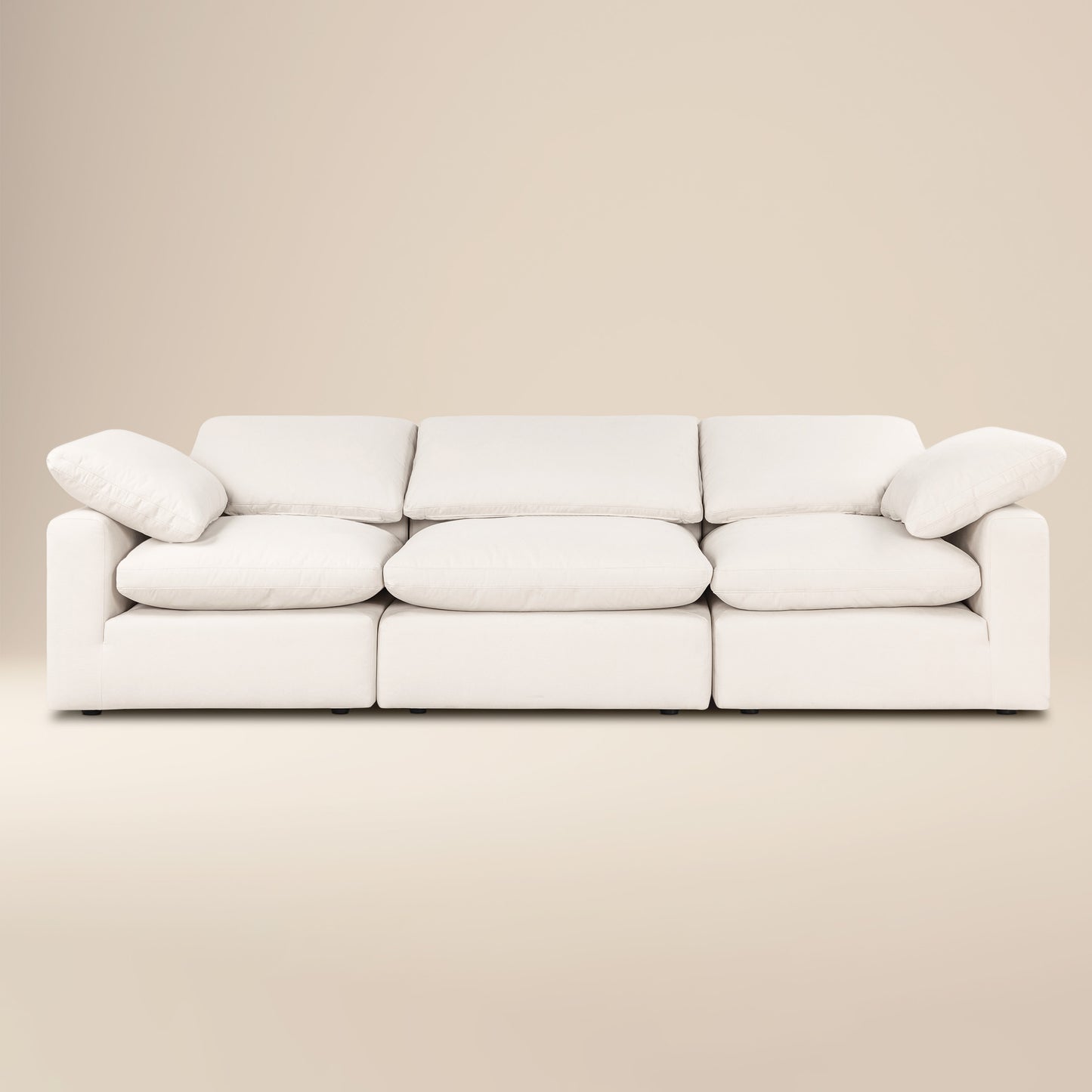 Aspen 118" Modular 3-Piece Sofa | Linen White
